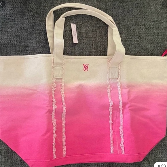 Victoria's Secret Pink and Cream Tote Ombré Bag - Picture 3 of 8